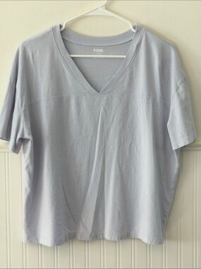 Victoria's Secret PINK Light Lavender/blue Crewneck Tee